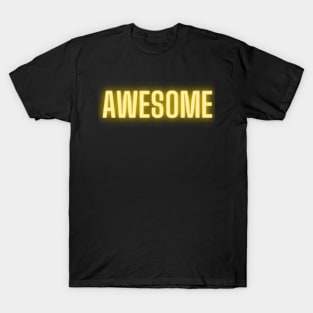 awesome yellow glowing design T-Shirt